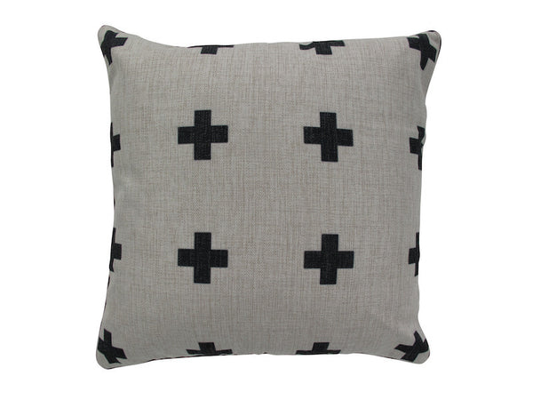 Cross Your Heart natural Cushion with insert FREE SHIPPING