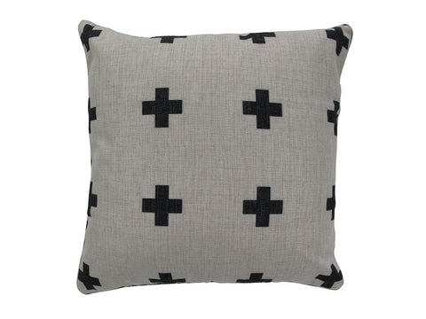 Cross Your Heart natural Cushion with insert FREE SHIPPING