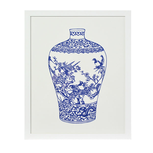 Decorative Vase No. 2 - White Box Frame FREE SHIPPING