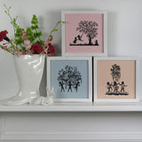 Tree Swing white framed PaperCut art