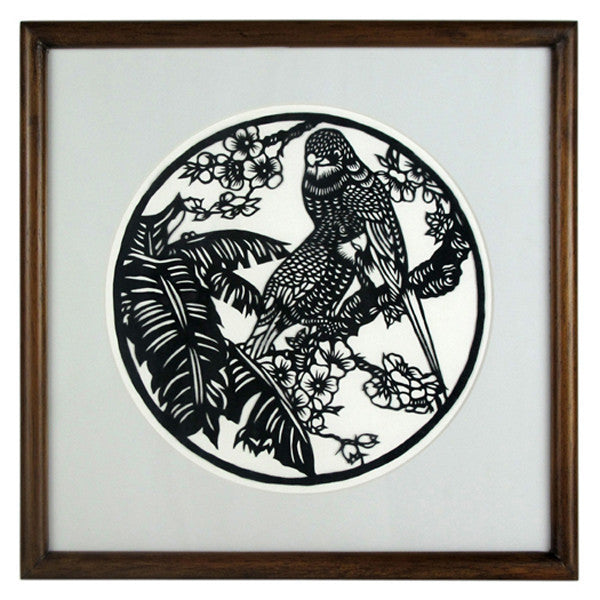 Peach Blossom framed PaperCut art REDUCED TO $99 RRP $169